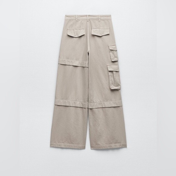 ZARA FULL LENGTH CARGO PANTS - Picture 7 of 7